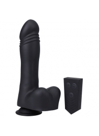 Черная мини-машина на присоске Piston Thruster - Doc Johnson - купить с доставкой в Обнинске