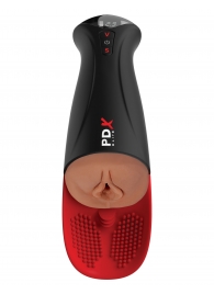 Мастурбатор-вагина в колбе с вибрацией Fuck-O-Matic Pro XL - Pipedream - в Обнинске купить с доставкой