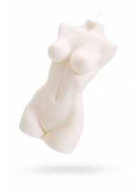 Белая интерьерная свеча в форме женского торса - 850 гр. - Pecado - купить с доставкой в Обнинске