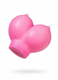 Розовая свеча «Сиськи» - 150 гр. - Pecado - купить с доставкой в Обнинске