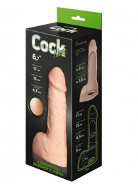 Телесный фаллоудлинитель с мошонкой Cock Next - 17 см. - LOVETOY (А-Полимер) - в Обнинске купить с доставкой
