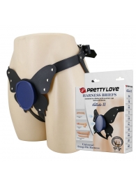 Синие трусики харнесс с платформой Caludio II - Baile - купить с доставкой в Обнинске