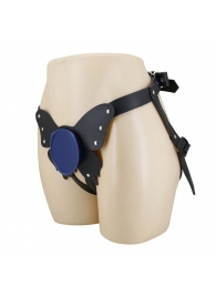 Синие трусики харнесс с платформой Caludio II - Baile - купить с доставкой в Обнинске