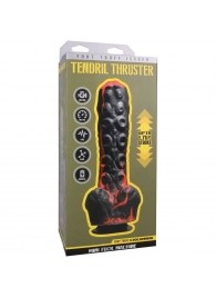 Черно-красная мини-машина на присоске Tendril Thruster - 21,6 см. - Doc Johnson - купить с доставкой в Обнинске
