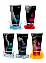 Набор из 5 лубрикантов JUJU (увлажняющий, Hot+, Long, Anal, малина) - JuJu - купить с доставкой в Обнинске