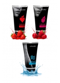 Набор из 3 лубрикантов JUJU (увлажняющий, клубника, малина) - JuJu - купить с доставкой в Обнинске