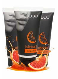 Набор из 3 съедобных лубрикантов JUJU со вкусом грейпфрута - JuJu - купить с доставкой в Обнинске