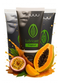 Набор из 3 съедобных лубрикантов JUJU со вкусом тропических фруктов - JuJu - купить с доставкой в Обнинске