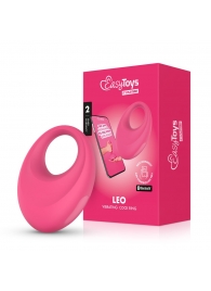 Розовое интерактивное эрекционное виброкольцо Leo - Easy toys - в Обнинске купить с доставкой
