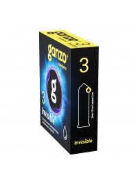 Супертонкие презервативы Ganzo Invisible - 3 шт. - Ganzo - купить с доставкой в Обнинске