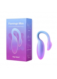 Голубой вибратор Flamingo Max - Magic Motion в Обнинске Голубой вибратор Flamingo Max - Magic Motion