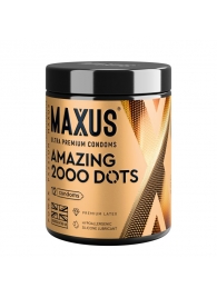 Точечные презервативы MAXUS 2000 Amazing Dots с железным кейсом - 12 шт. - Maxus - купить с доставкой в Обнинске