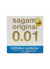 Увлажнённый презерватив Sagami Original 0.01 Extra Lub - 1 шт. - Sagami - купить с доставкой в Обнинске