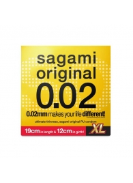 Презерватив увеличенного размера Sagami Original 0.02 XL-size - 1 шт. - Sagami - купить с доставкой в Обнинске