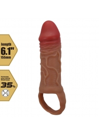 Реалистичная насадка на член Peirre - 15,5 см. - Baile - в Обнинске купить с доставкой Реалистичная насадка на член Peirre - 15,5 см. - Baile - в Обнинске купить с доставкой