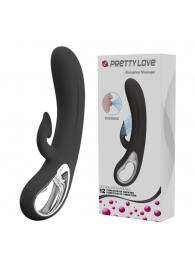 Черный вибратор-кролик Romance Massage - 24 см. - Baile купить в Обнинске с доставкой в Orgasmix.ru Черный вибратор-кролик Romance Massage - 24 см. - Baile