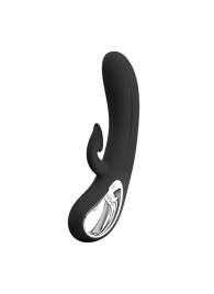 Черный вибратор-кролик Romance Massage - 24 см. - Baile купить в Обнинске с доставкой в Orgasmix.ru Черный вибратор-кролик Romance Massage - 24 см. - Baile