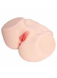 Мастурбатор-полуторс с двойным слоем материала и вибрацией Jenny Onahole Real Vagina - KOKOS - в Обнинске купить с доставкой