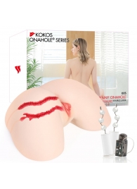 Мастурбатор-полуторс с двойным слоем материала и вибрацией Jenny Onahole Real Hips - KOKOS - в Обнинске купить с доставкой