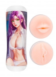 Двусторонний мастурбатор аниме - ротик и вагина - Tokyo Style - в Обнинске купить с доставкой