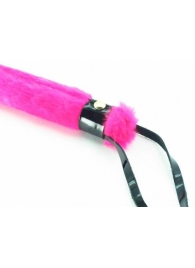 Нежная плеть с розовым мехом BDSM Light - 43 см. - БДСМ Арсенал - купить с доставкой в Обнинске