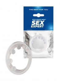 Эрекционное кольцо с мягкой стимулирующей насадкой - Sex Expert - в Обнинске купить с доставкой