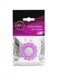 Лиловое эрекционное кольцо с 2 рядами стимулирующих шариков - Erowoman-Eroman - в Обнинске купить с доставкой