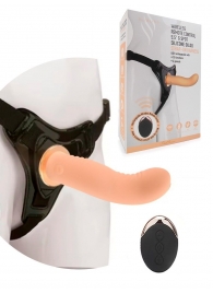 Женский вибрострапон со съемной насадкой и пультом ДУ - Erokay - купить с доставкой в Обнинске