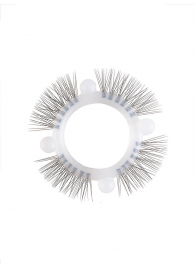 Эластичное кольцо с «ресничками» и 4 шариками - Sextaz - в Обнинске купить с доставкой