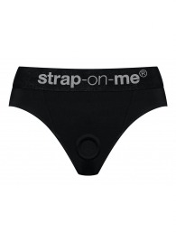 Черные трусики для насадок Heroine Lingerie Harness - size XL - Strap-on-me - купить с доставкой в Обнинске