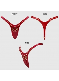 Красный пояс для фиксации насадок Strap-On-Me Leatherette Harness Fabulous - Strap-on-me - купить с доставкой в Обнинске