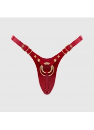 Красный пояс для фиксации насадок Strap-On-Me Leatherette Harness Fabulous - Strap-on-me - купить с доставкой в Обнинске