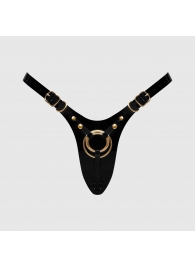 Черный пояс для фиксации насадок Strap-On-Me Leatherette Harness Fabulous - Strap-on-me - купить с доставкой в Обнинске