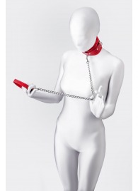 Красный ошейник с подкладкой из меха - ToyFa - купить с доставкой в Обнинске