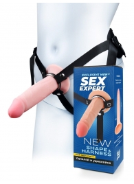 Мужской полый страпон на регулируемых ремнях - 18,5 см. - Sex Expert - купить с доставкой в Обнинске