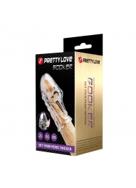 Прозрачная насадка на пенис Booker - 8 см. - Baile - в Обнинске купить с доставкой