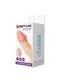 Телесная насадка на пенис Booker - 8 см. - Baile - в Обнинске купить с доставкой