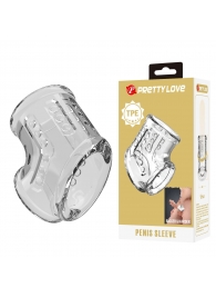 Прозрачная насадка на пенис и мошонку - Baile - в Обнинске купить с доставкой