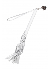 Белая кожаная плеть - 50 см. - Pecado - купить с доставкой в Обнинске