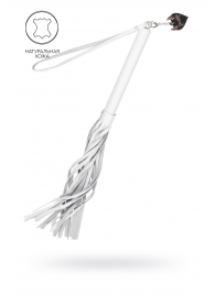 Белая кожаная плеть - 50 см. - Pecado - купить с доставкой в Обнинске