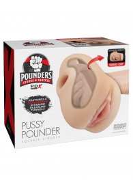 Телесный мастурбатор-вагина Pussy Pounder Squeeze Stroker - Pipedream - в Обнинске купить с доставкой