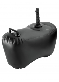 Черное надувное кресло с платформой для фиксации дилдо Body Dock Inflatable Love Seat - Pipedream - купить с доставкой в Обнинске