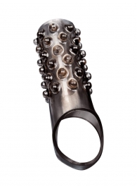 Дымчатая насадка на пенис с выпуклостями - 12 см. - Sex Expert - в Обнинске купить с доставкой