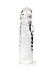 Прозрачная закрытая насадка на член - 15 см. - Sex Expert - в Обнинске купить с доставкой
