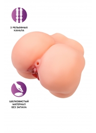 Реалистичный мастурбатор в форме попки с 2 любовными входами - No Name - в Обнинске купить с доставкой