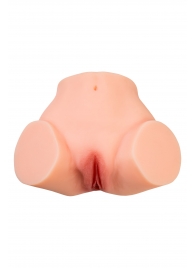 Телесный реалистичный мастурбатор-полуторс с 2 любовными входами - No Name - в Обнинске купить с доставкой