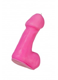 Розовая свеча в форме пениса - 47 гр. - Pecado - купить с доставкой в Обнинске