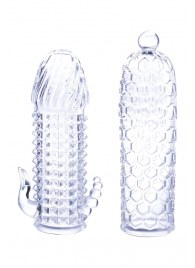 Набор из 2 прозрачных насадок на член Seductive Tickler Sleeves Set - NMC - в Обнинске купить с доставкой