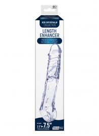 Прозрачная насадка-удлинитель Length Enhancer с подхватом - 22,3 см. - NMC - в Обнинске купить с доставкой