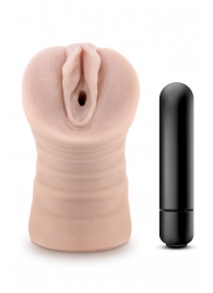 Телесный мастурбатор-вагина Ayumi с вибрацией - Blush Novelties - в Обнинске купить с доставкой